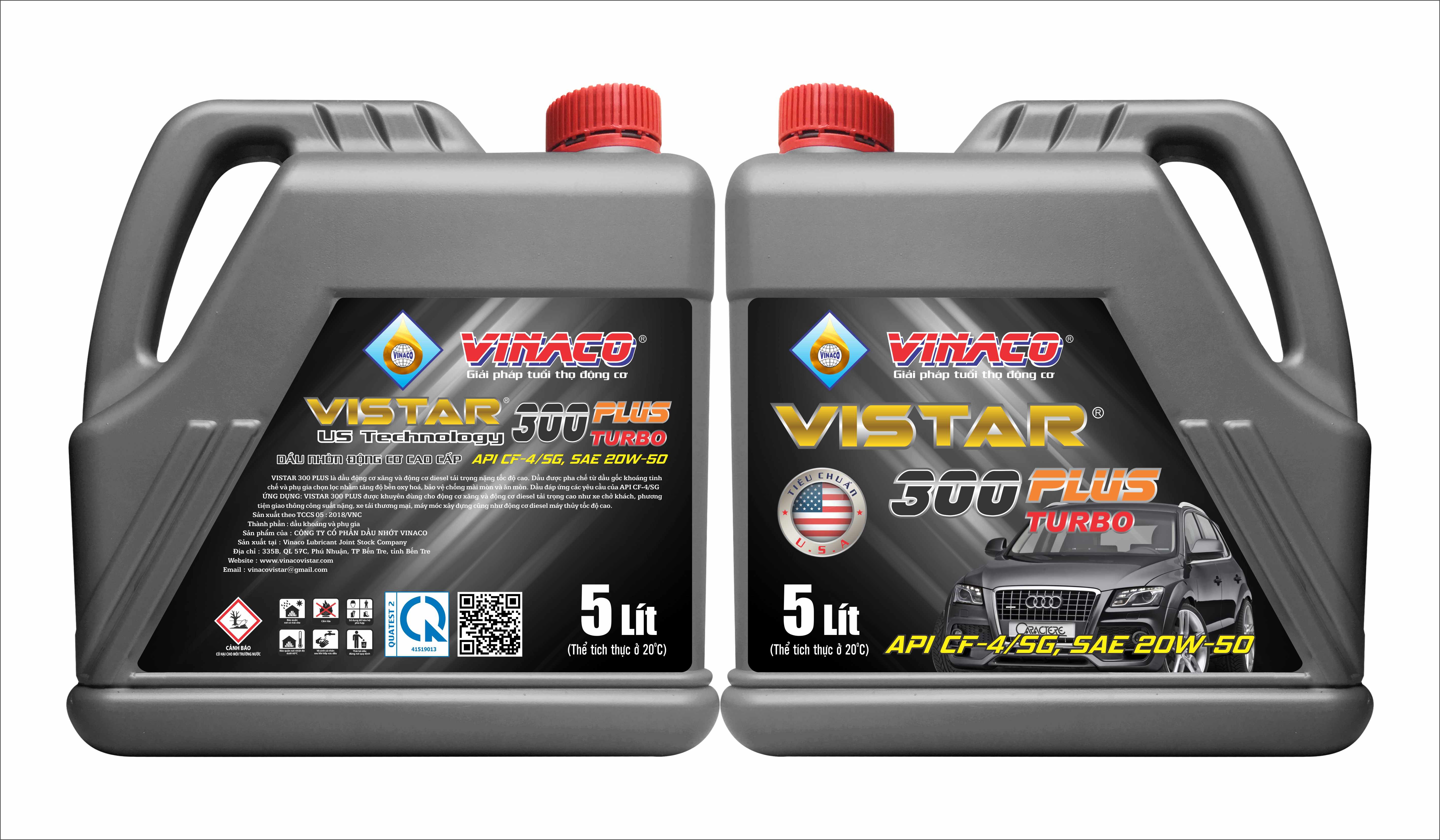 Vistar 300 Plus – 5L (Dầu nhờn động cơ ô tô cao cấp)