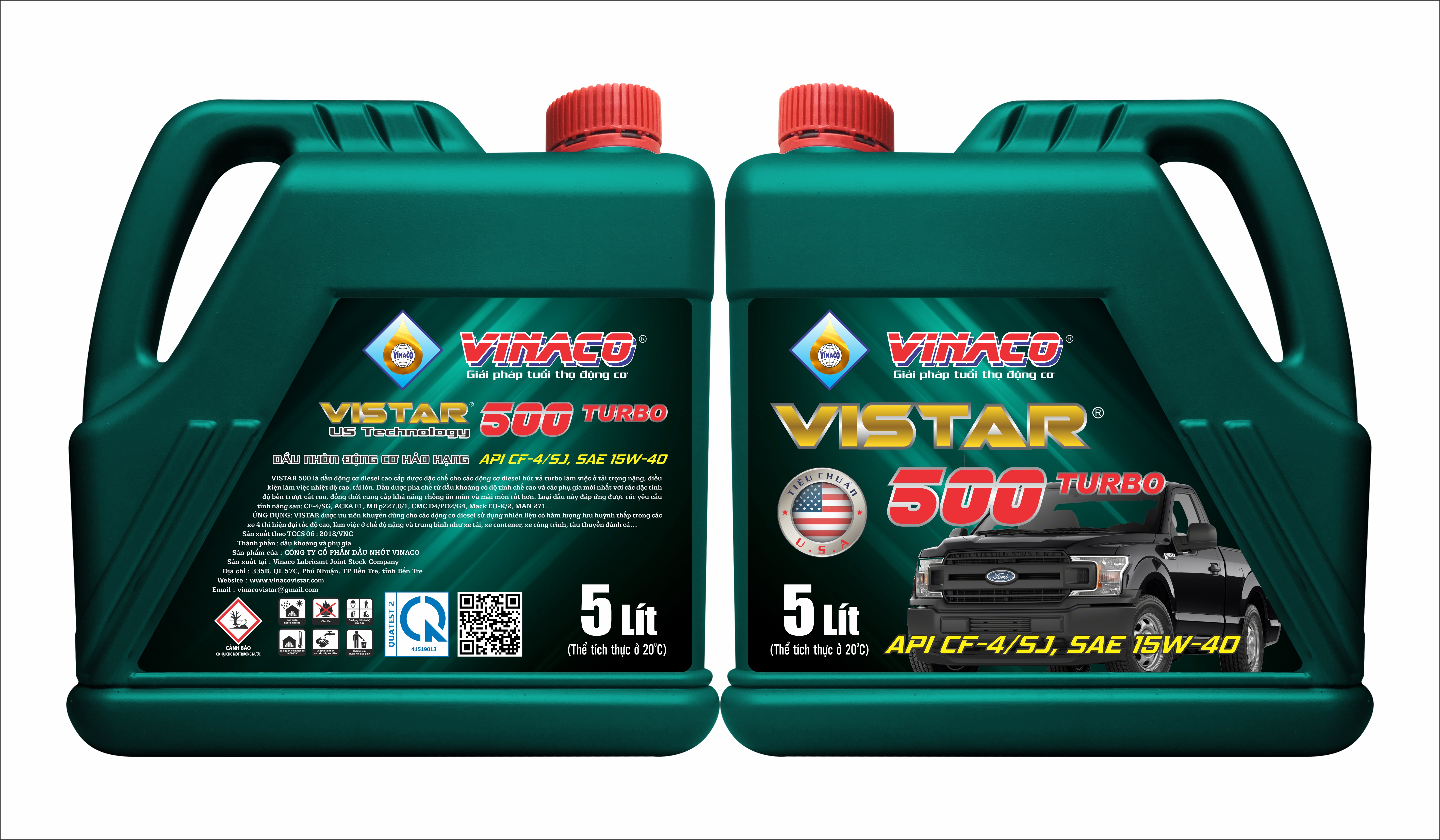 Vistar 500 – 5L (Dầu nhờn động cơ ô tô hảo hạng)