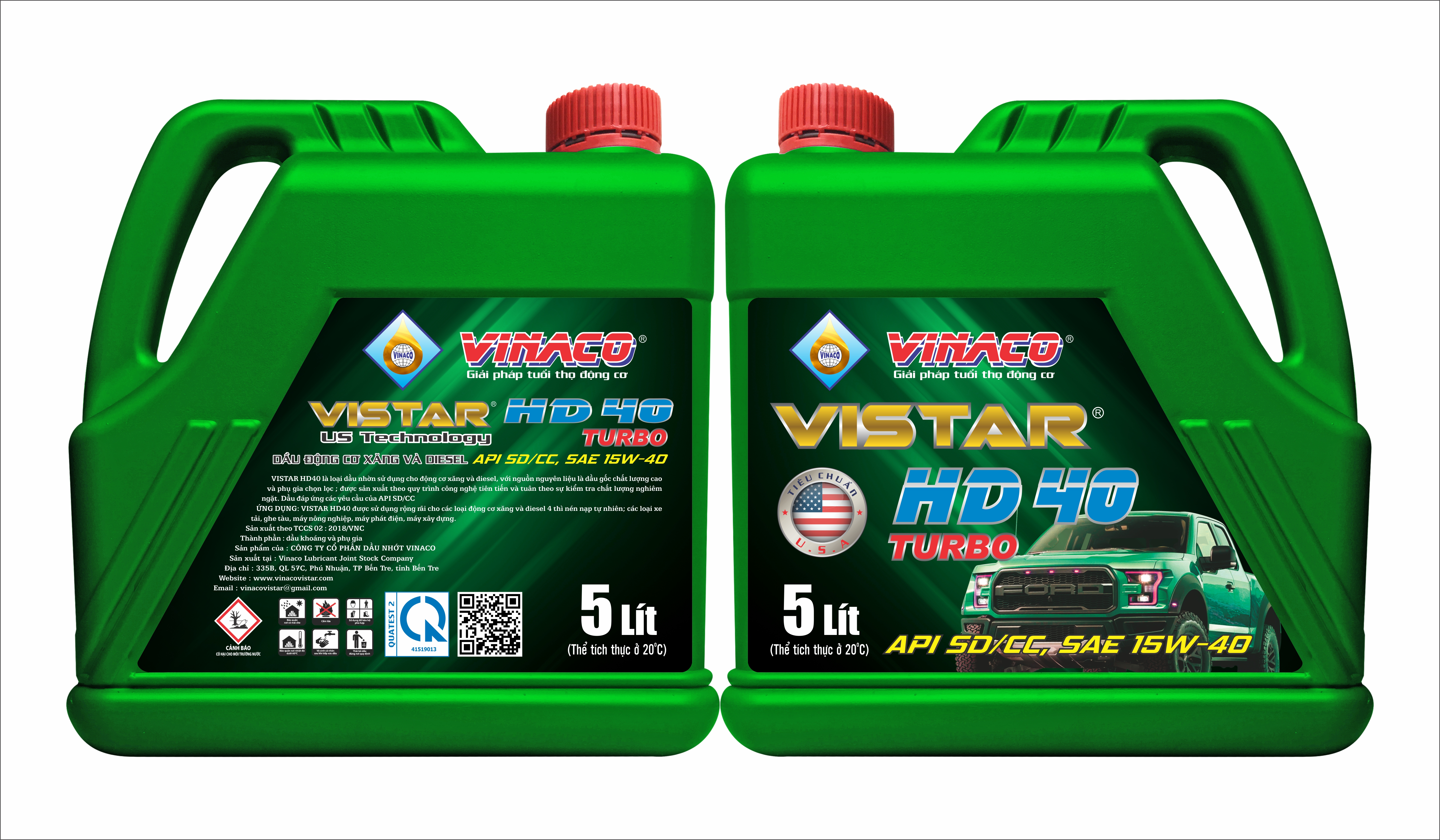Vistar HD40 – 5L (Dầu động cơ ô tô thông dụng)
