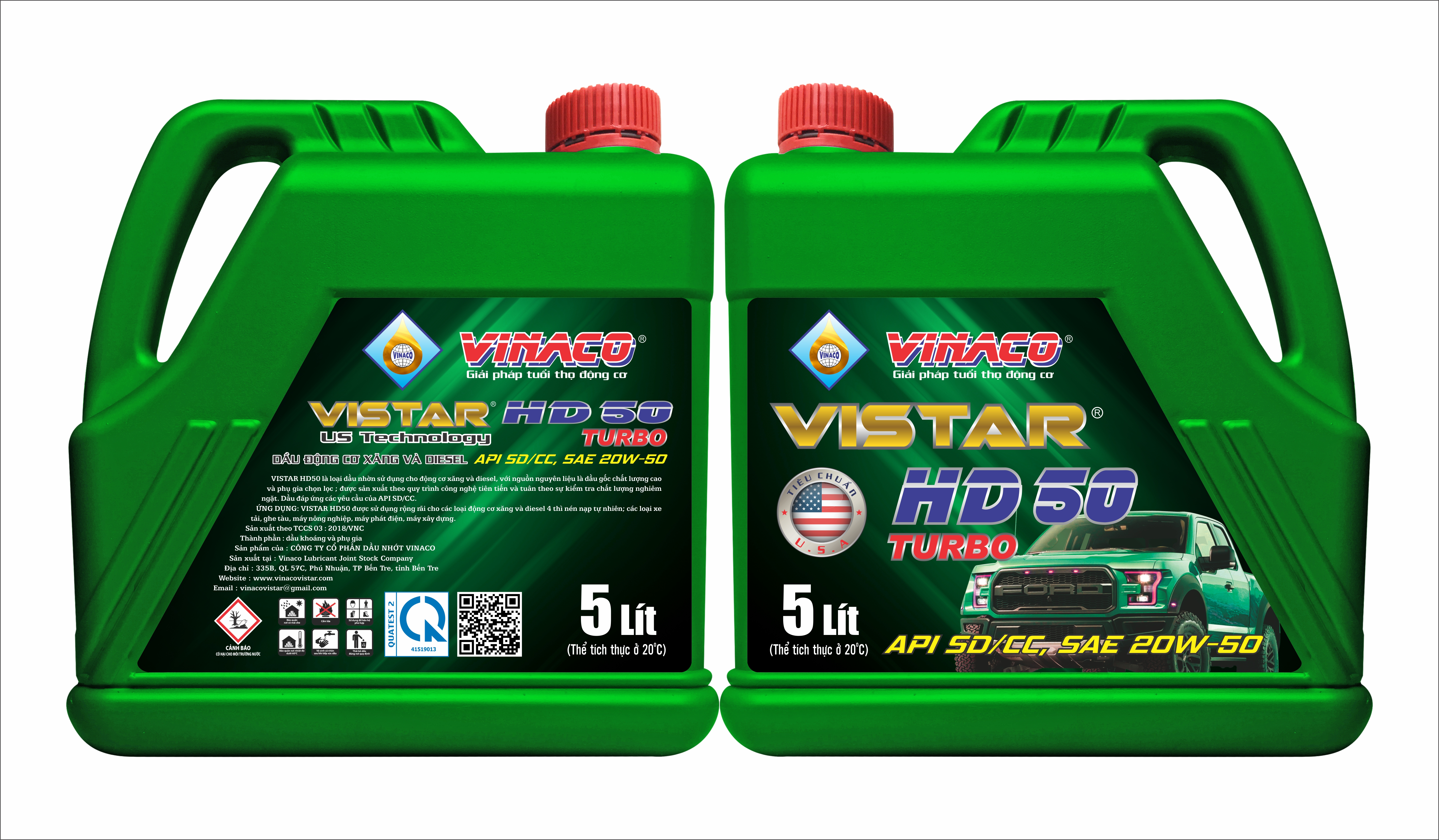 Vistar HD50 – 5L (Dầu nhờn động cơ ô tô thông dụng)