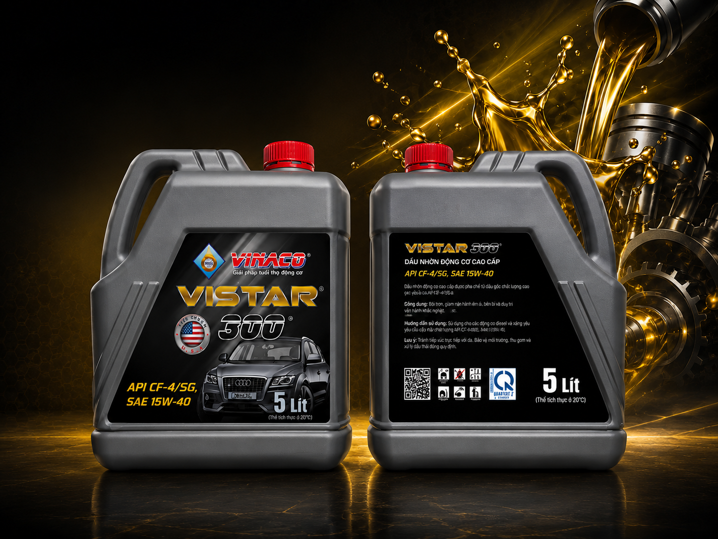 Vistar 300 – 5L (Dầu nhờn động cơ ô tô cao cấp)