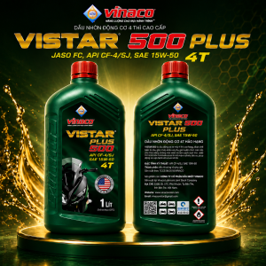 Vistar 500 Plus – 1L (Dầu nhờn động cơ xe máy hảo hạng)
