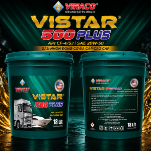 Vistar 500 Plus – 18L (Dầu nhờn động cơ xăng và diesel hảo hạng)