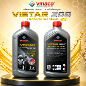 Vistar 300 – 1L (Dầu nhờn động cơ xe máy cao cấp)